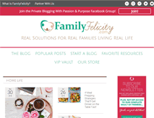 Tablet Screenshot of familyfelicity.com